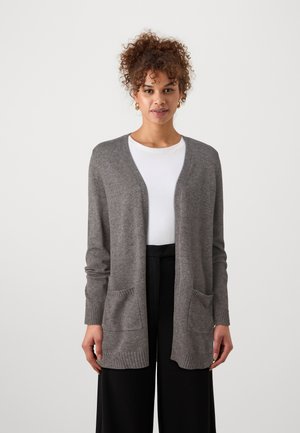 ONLLESLY OPEN CARDIGAN - Strickjacke - chocolate torte