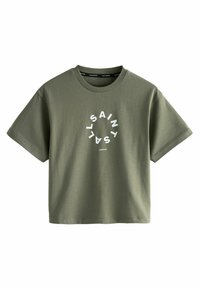 smALLSAINTS TIERRA CREW LOGO  - Apdrukāts T-krekls - khaki green