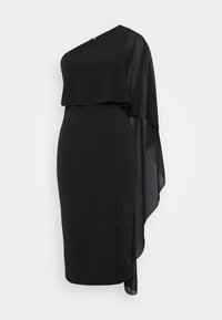 ONE SHOULDER MIDI - Kokteiļkleita/ballīšu kleita - black