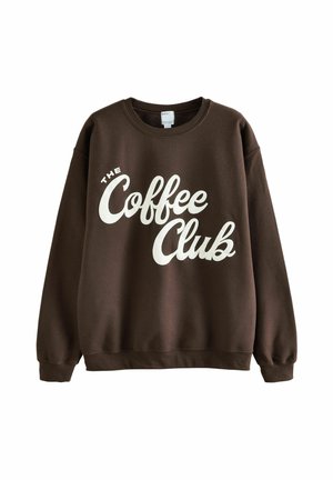 REGULAR FIT - Bluză de molton - chocolate brown coffee club