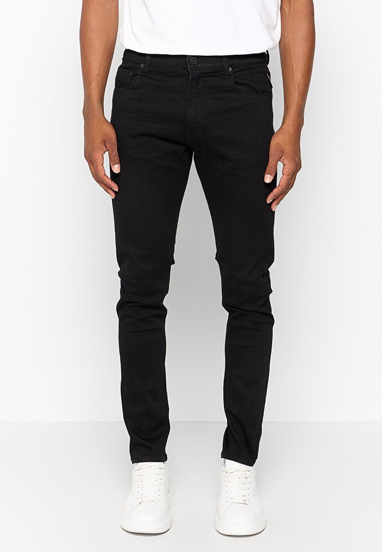 Replay Slim fit jeans zwart