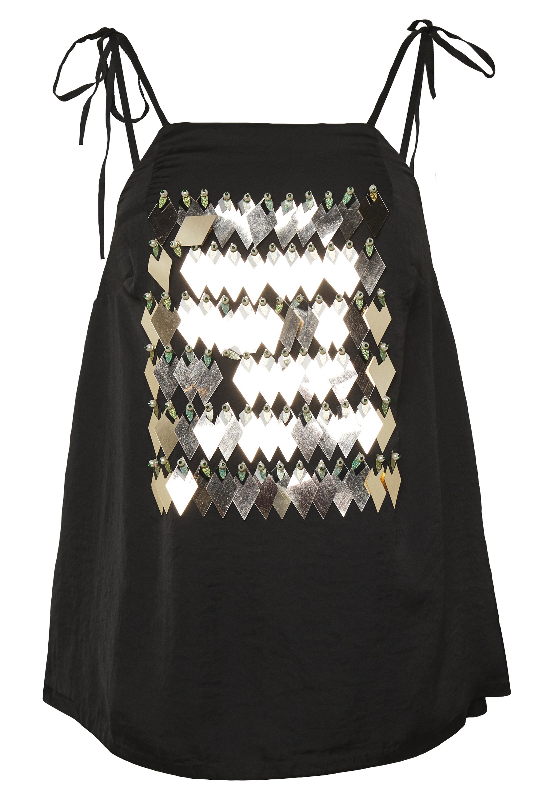 MANÉ NOCTIS Topper washed blackgold Zalando.no MANÉ NOCTIS DRESS - Cocktailkjole - washed black/gold