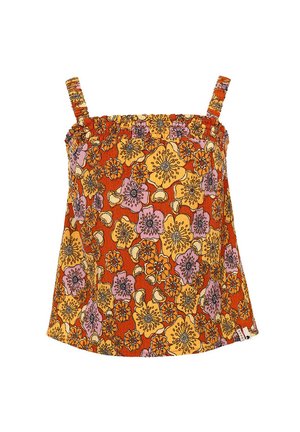 KRINKEL RETRO VIBES - Blouse - geel dessin