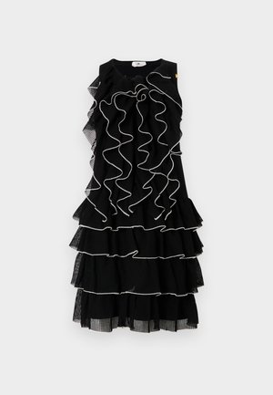 Elisabetta Franchi WOMANS DRESS - Abito in maglia - nero/burro