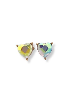 ByNouck EARSTUD HOLOGRAPHIC HEART - Earrings - gold coloured