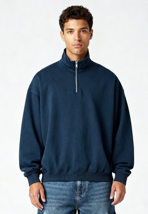 BASIC SUPERHEAVY ZIPPED - Felpa - dark blue