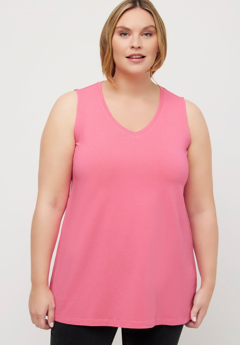 Ulla Popken ÄRMELLOS - Top - pink