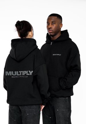 Sweater met rits - schwarz