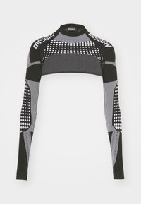 SPORT SHRUG LONGSLEEVE - Long sleeved top - black/white