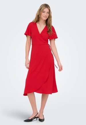 ONLY ONLLUCA MIDI - Kjole - barbados cherry