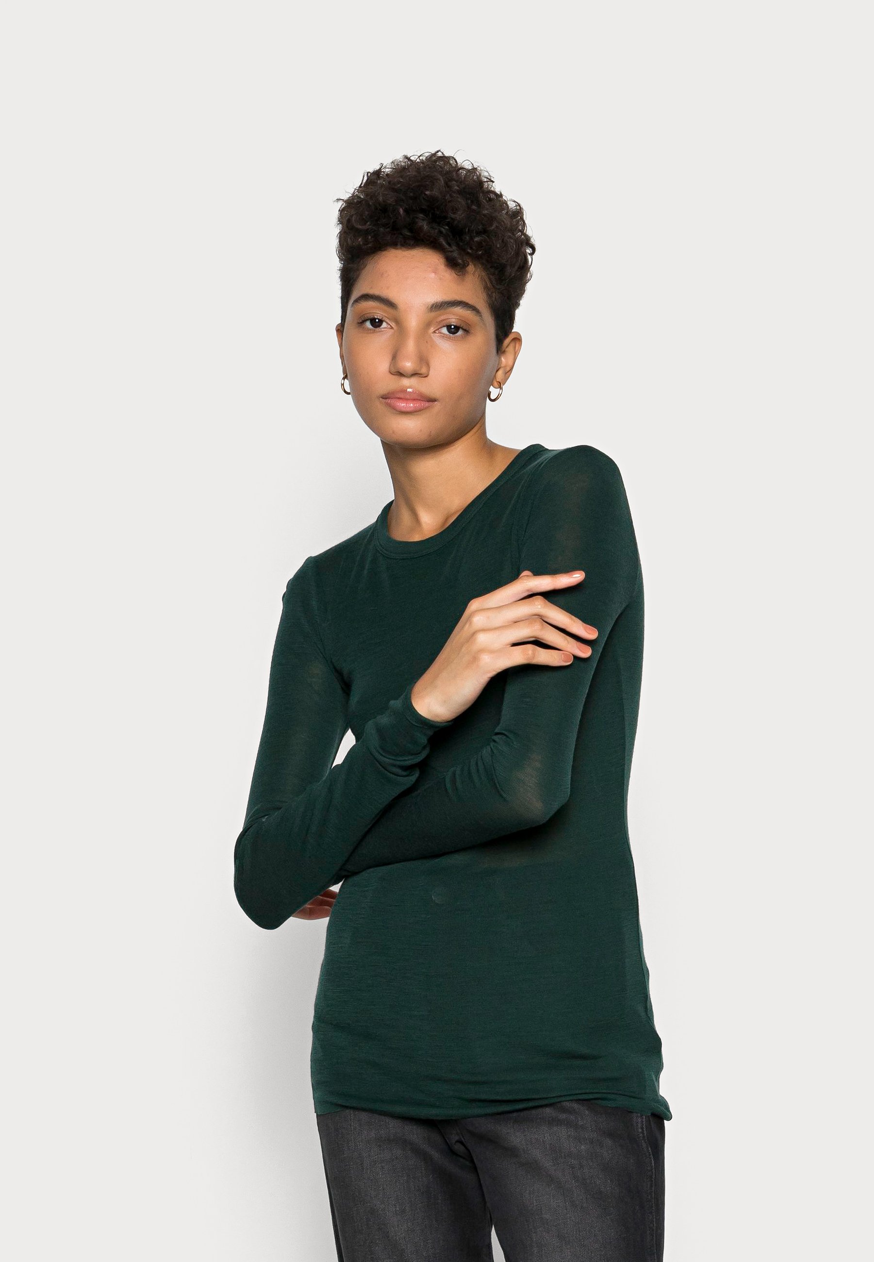 ARKET Long sleeved top - dark green 