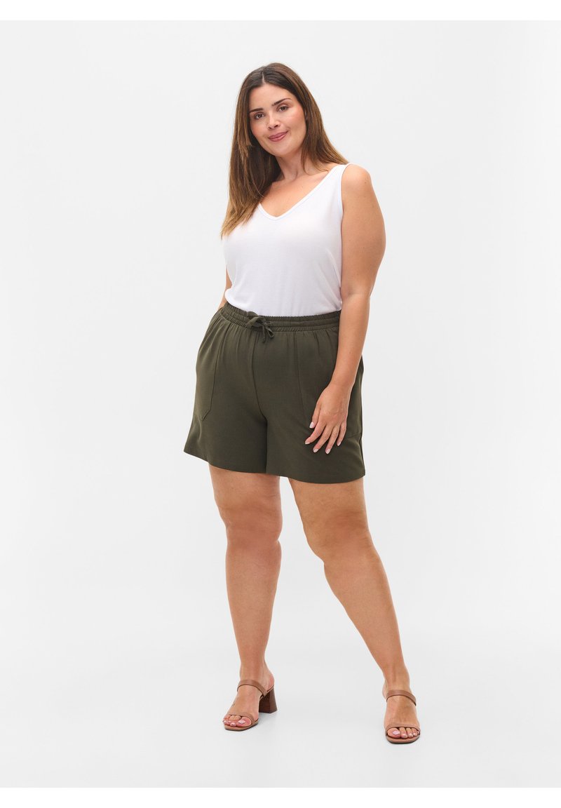 Damen T-Shirts | Zizzi Top bright white/weiß - YG10095 Damen T-Shirts | Zizzi Top bright white/weiß - YG10095