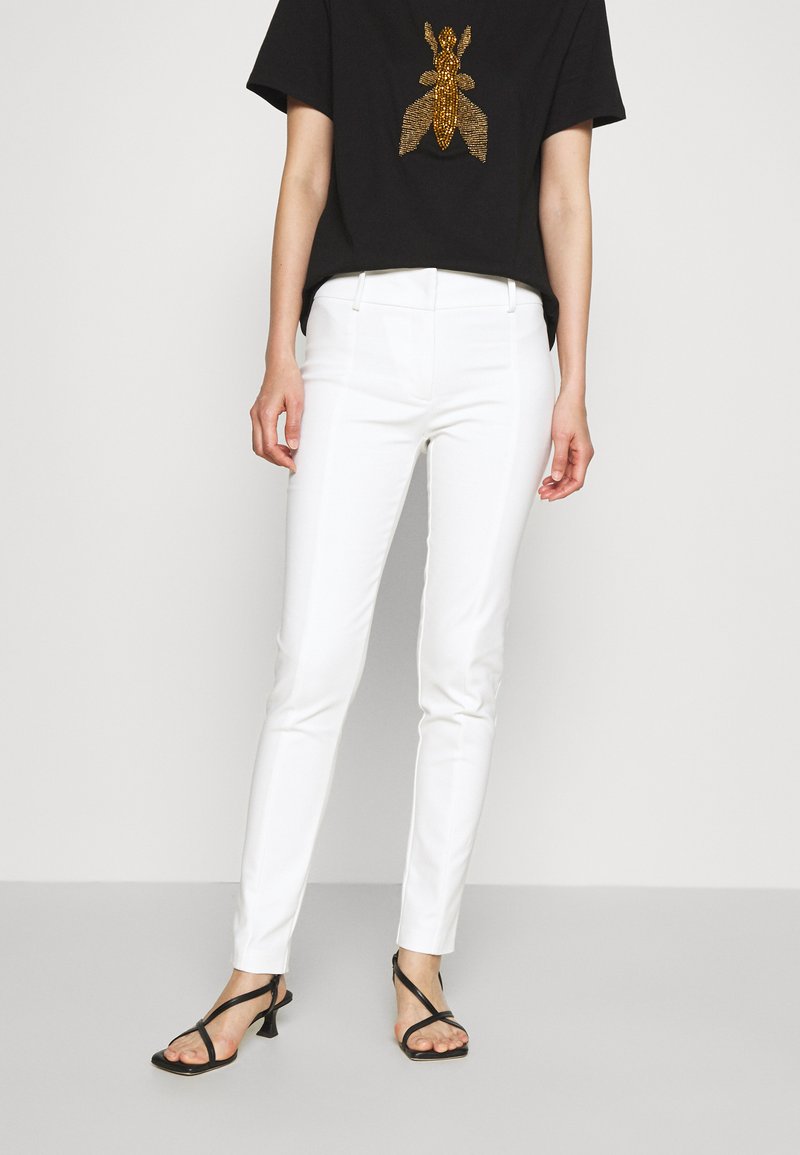 Patrizia Pepe - PANTALONI/TROUSERS - Tygbyxor - bianco, Förstora