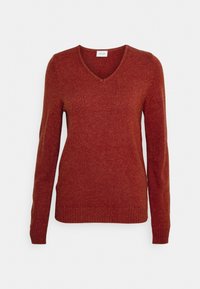 VILA Stickad tröja - red