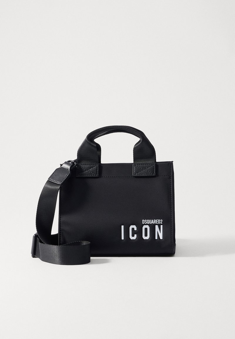 DSQUARED2 ICON MINI SHOPPING - Mala de mão - nero/bianco