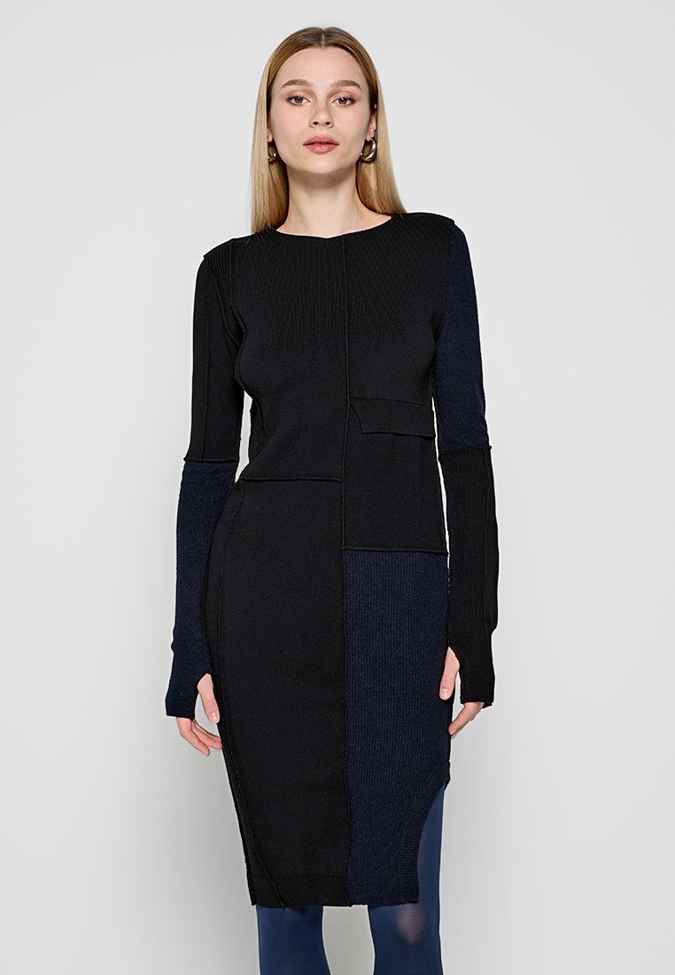 MM6 Maison Margiela Gebreide jurk zwart