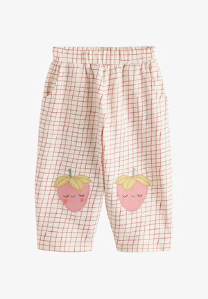 Next, REGULAR FIT - EMBELLISHED BARREL - Stoffhose - pink strawberry