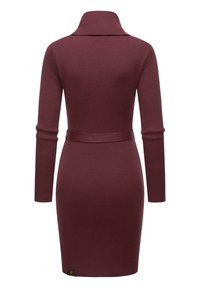 Ragwear MIYYA - Stickad klänning - wine red
