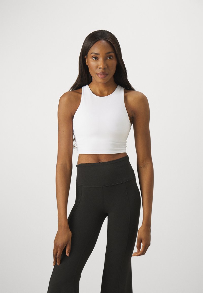 Athleta CROP BRA AC SportBH mit leichter Stützkraft white/weiß
