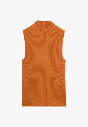 Massimo Dutti, RIBBED TURTLENECK KNIT TOP - Top - orange