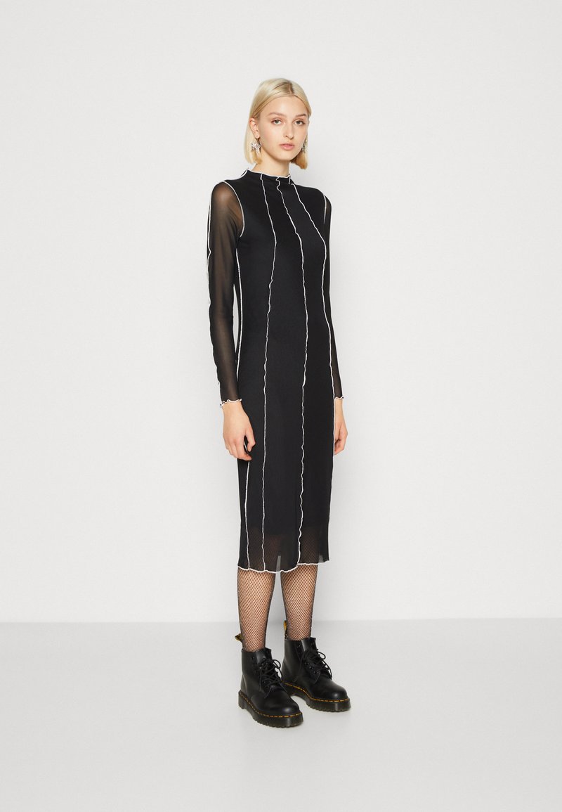 Noisy May NMZODIAC O NECK DRESS - Jerseyjurk - black/multi coloured Noisy May NMZODIAC O NECK DRESS - Jerseyjurk - black/multi coloured