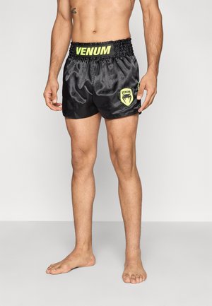 CLASSIC MUAY THAI SHORTS - Calções desportivos - black/neon yellow