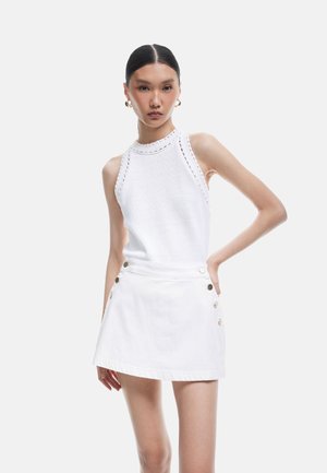 Koton HALTER NECK CROCHETED  - Top - white