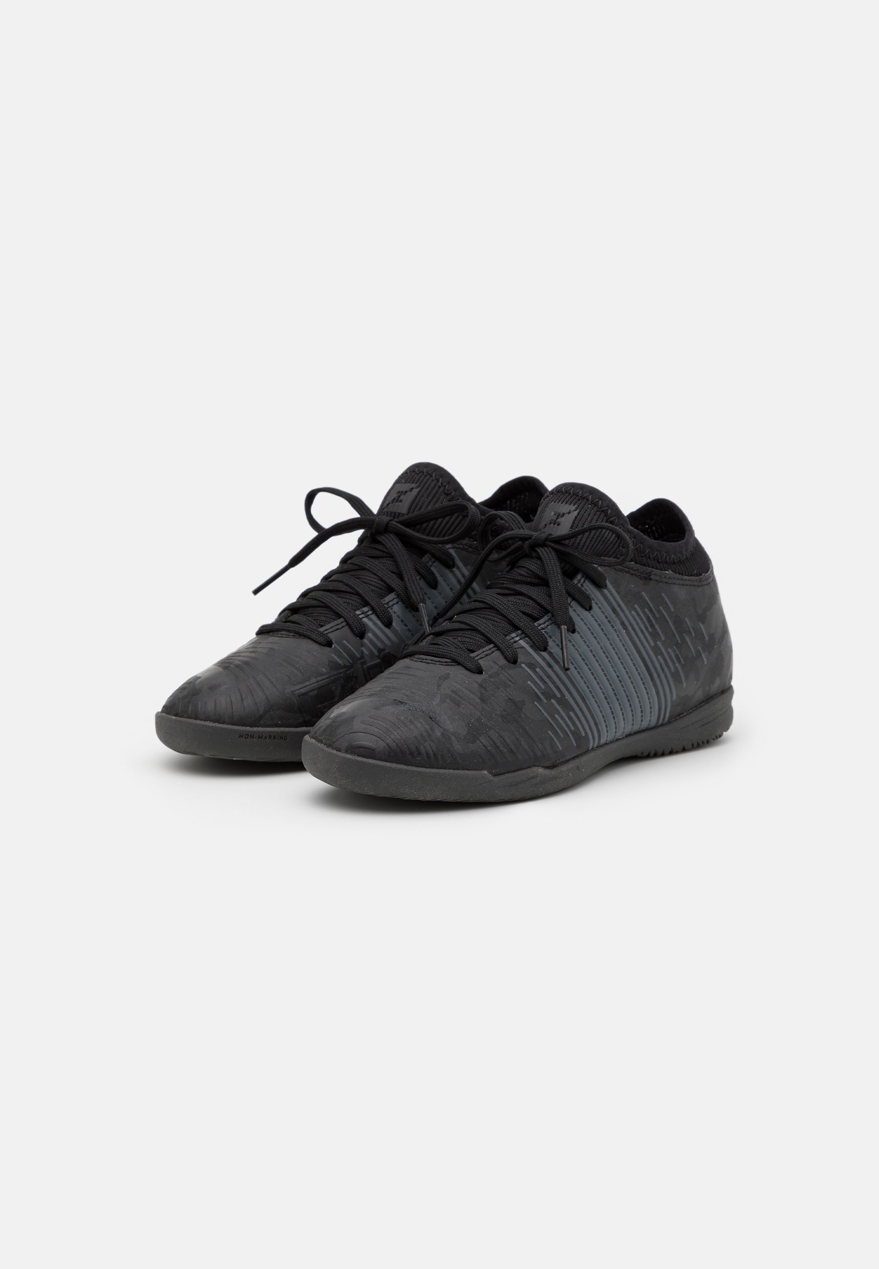 Puma FUTURE Z 4.1 IT JR UNISEX - Salės futbolo bateliai -  black/asphalt/juoda - Zalando.lt
