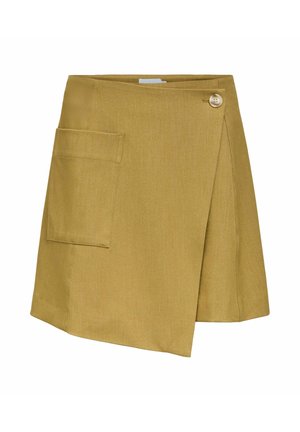Object, MINI SKIRT WRAP ASYMMETRIC - Jupe trapèze - fennel seed