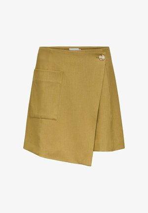 Object, MINI SKIRT WRAP ASYMMETRIC - Jupe trapèze - fennel seed