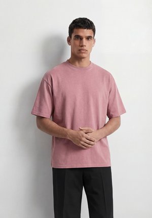 OVERSIZED - T-shirt basique - dusty rose