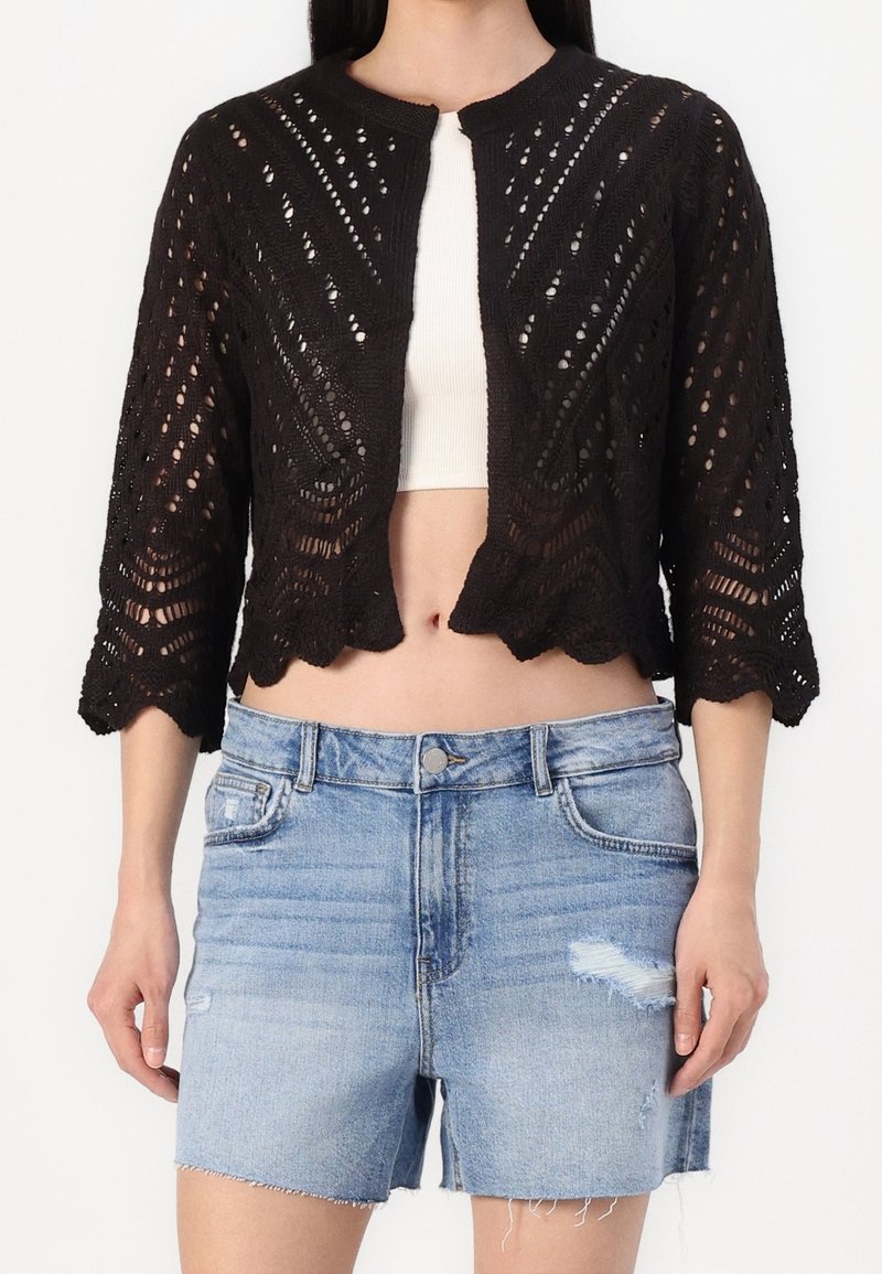 JDY Chaqueta de punto - black