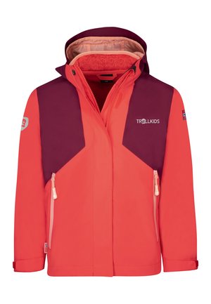 PREIKESTOLEN 3IN1 - Outdoorjacke - redwood/sweet cherry/dahlia
