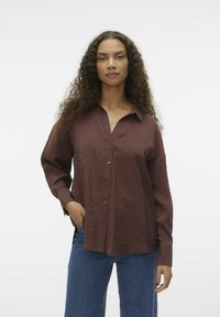 Vero Moda - Camicia - bitter chocolate Immagine in miniatura 1