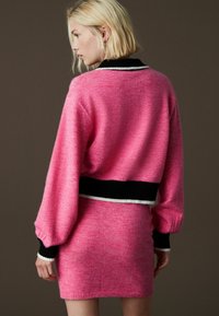 Next SMART CONTRAST TIPPED   REGULAR FIT - Kardigán - pink