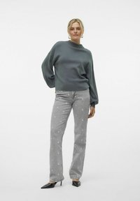 Vero Moda VMNANCY LS GA BOO REP - Trui - balsam green