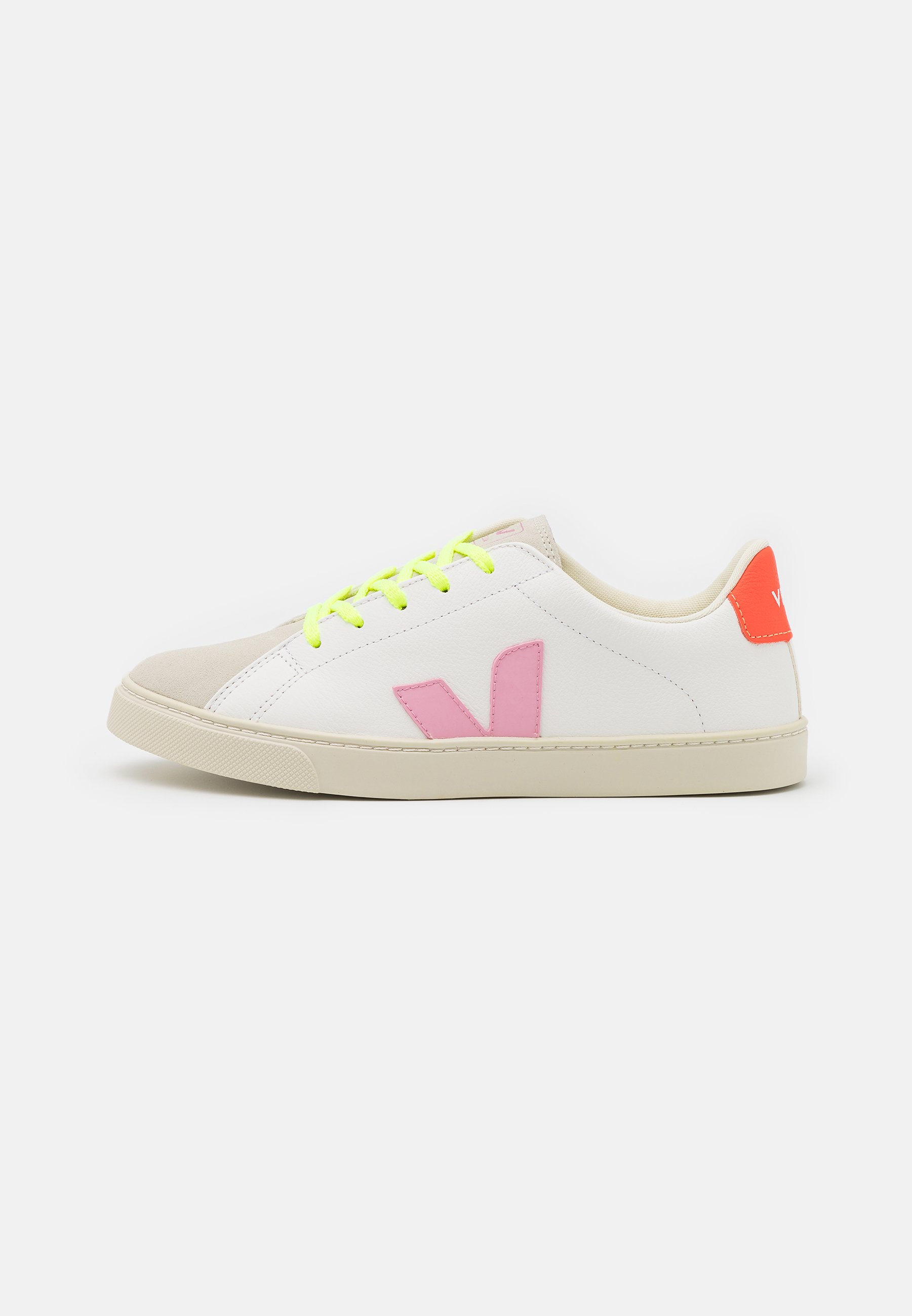 Veja SMALL ESPLAR LACE - Trainers - extra white/guimauve/orange fluo/white  - Zalando.de