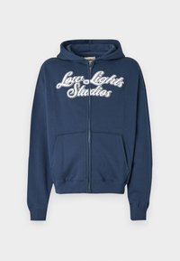 LOW LIGHTS STUDIOS® SHUTTER HOODIE UNISEX - Tröja med dragkedja - navy