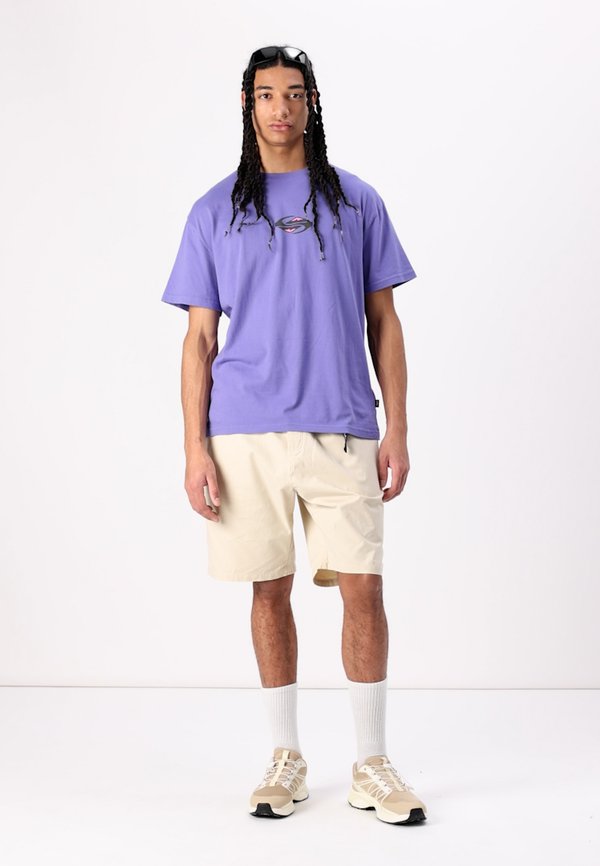 GLOBAL HEAT UNISEX - Print T-shirt - dusted peri4