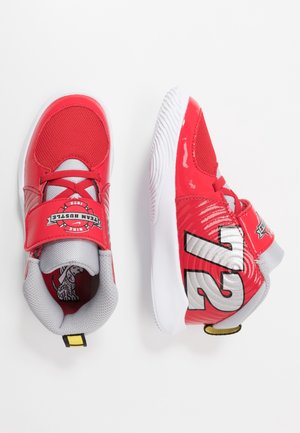 TEAM HUSTLE D 9 - Scarpe da basket - university red/metallic silver/wolf grey/white