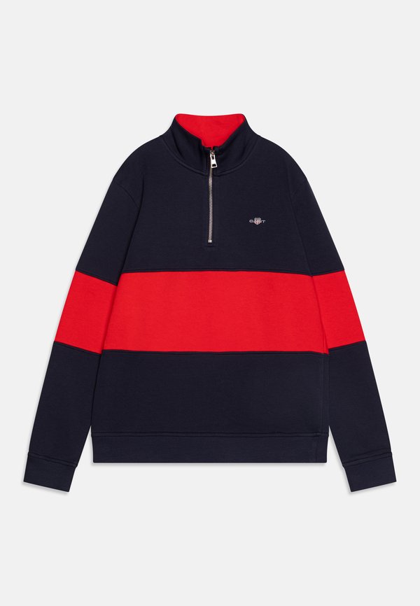 COLOR BLOCKED SHIELD HALF ZIP UNISEX - Sweatshirt