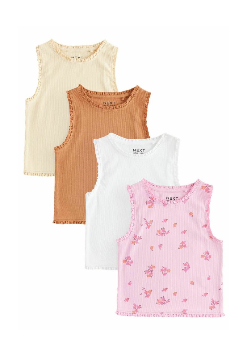 Next - REGULAR FIT - FLORAL 4 PACK - Top - pink orange yellow, Vergrößern