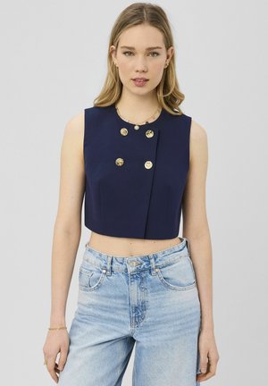 BOUTONNÉE - Veste sans manches - bleu foncé