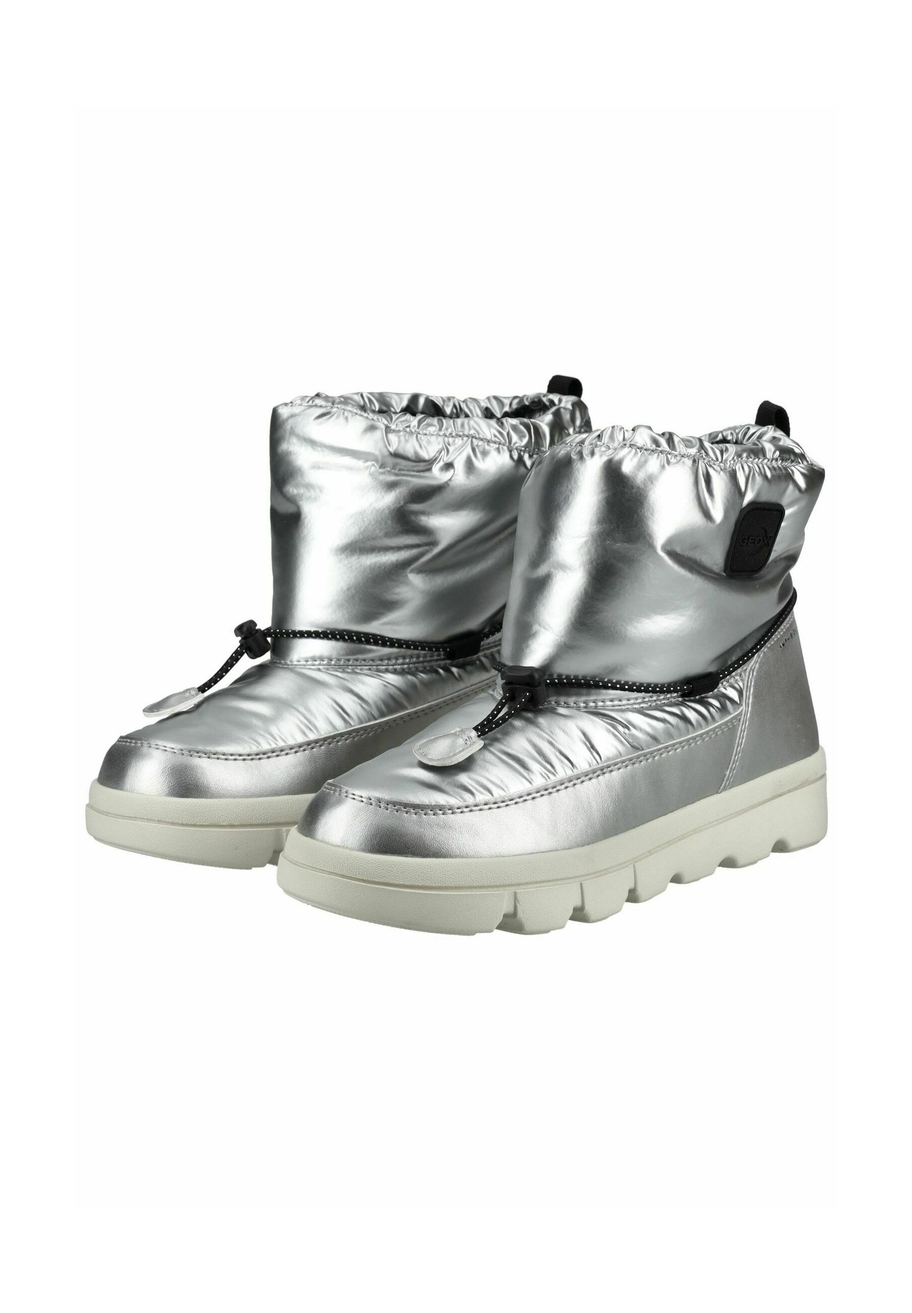 Geox Stivali da neve - silver black c/argentato - Zalando