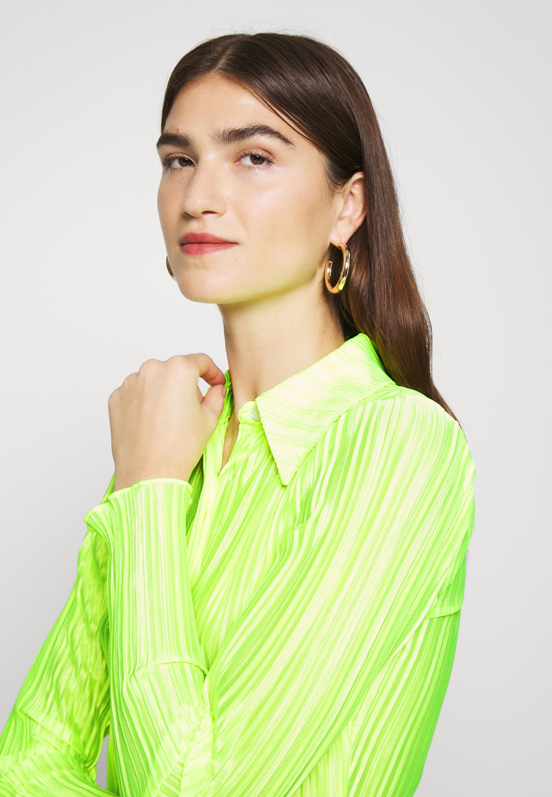 Who What Wear PLISSE Skjorte acid green Zalando.no Who What Wear PLISSE Skjorte acid green Zalando.no