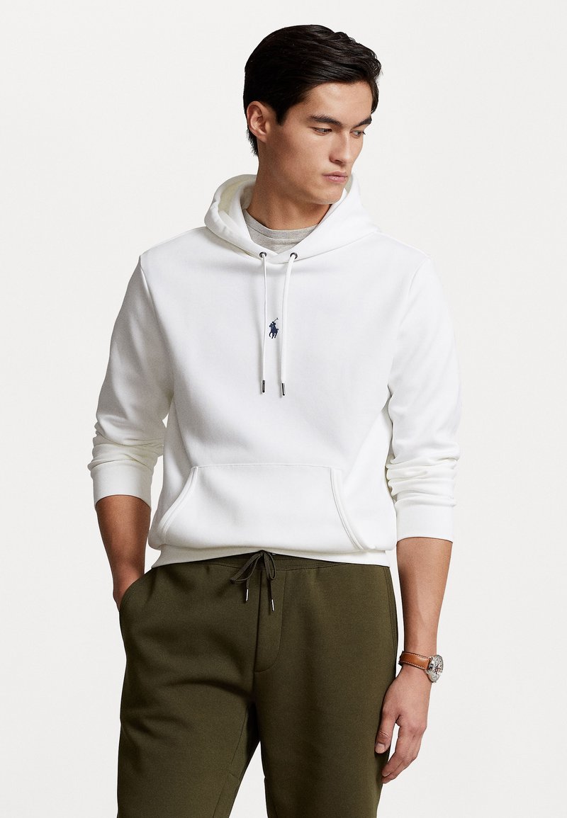Polo Ralph Lauren HOOD LONG SLEEVE - Sweatshirt - white