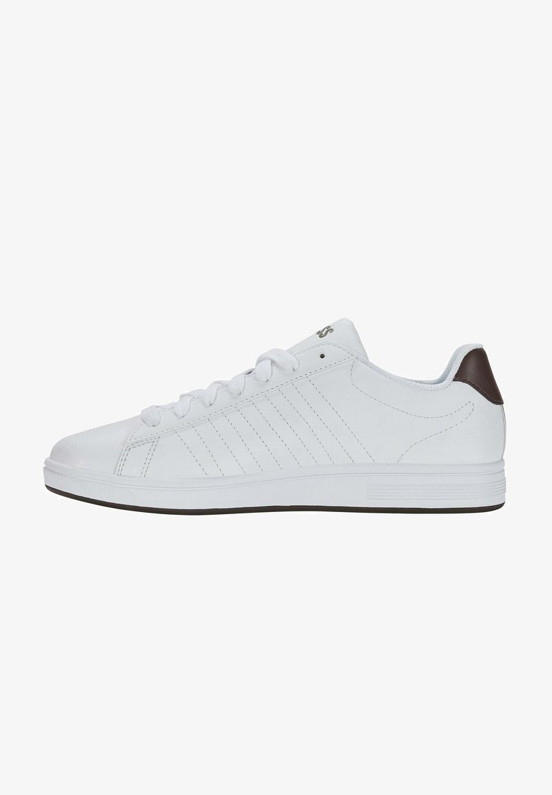 K SWISS COURT SHIELD Sneaker Low White Java Deep Lichen wei K swiss court shield sneaker low white java deep lichen wei