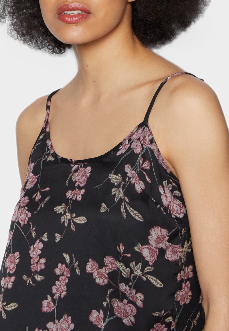 Damen T-Shirts | Vero Moda VMWONDA SINGLET Top black/rose/schwarz - PZ29341 Damen T-Shirts | Vero Moda VMWONDA SINGLET Top black/rose/schwarz - PZ29341
