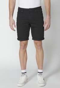 Koroshi BERMUDA STRETCH REGULAR COLORS BERMUDA STRET - Jeansshorts - black