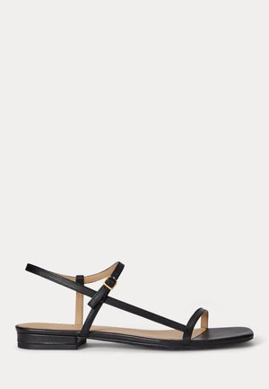 Lauren Ralph Lauren, LAINEE NAPPA LEATHER SANDAL - Členkové sandále - black